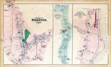 Kingston Village, Rock Nook Village, Plymouth Seaside Map, Plymouth County 1879